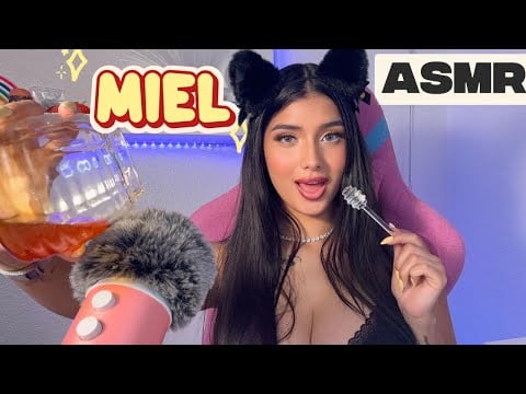 ASMR comiendo miel + BES0S l Sensual Honey Eating Sounds ASMR