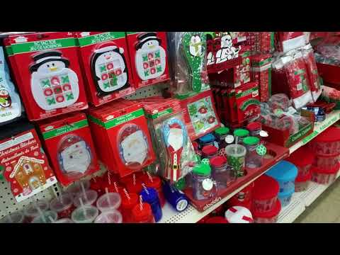 SouthernASMR Sounds 🎄Dollar Tree Christmas Walk-Through