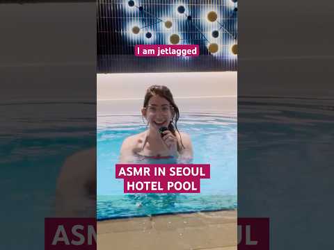 ASMR in Public: South Korea Pool Ediiton 🇰🇷 #SummerOnShorts #asmr #shorts