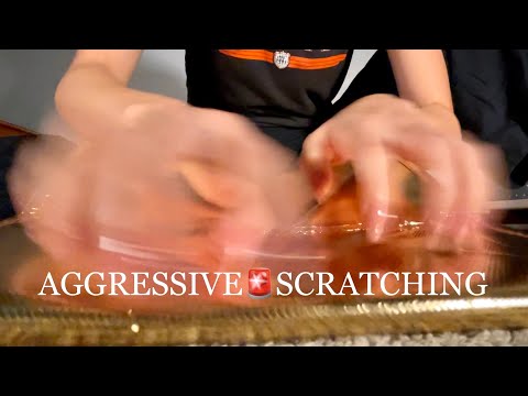 ASMR TAPPING & SCRATCHING on Different Surfaces ⚠️fast & aggressive⚠️Not for Sensitive Ears *Loud*