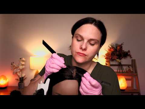 ASMR Scalp Check, Hair Assessment & Treatment