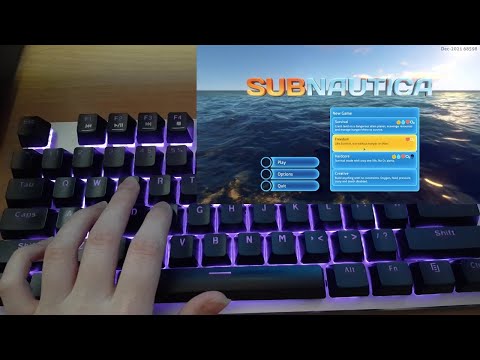 [ASMR] 🌊Playing Subnautica & The Forest 🌲 Keyboard & Mouse Sounds~