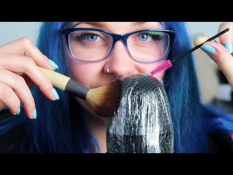 ASMR Plastic Wrap Crinkly Brushing (SOFT BRUSH & 🌟INTENSE🌟 SPOOLIE BRUSH) ❗❗ INSANE TINGLES ❗❗
