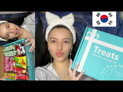 ASMR | Trying International Snacks 🇰🇷 (Mukbang ASMR, Eating Sounds, Mouth Sounds) ~ TRYTREATS