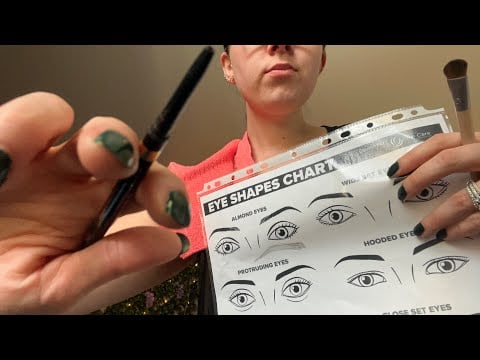 ASMR Doing Your Brows & Lashes | Spring Formal Series Pt 3 (brushing, rummaging, typing)