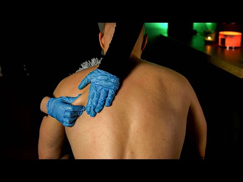 Relaxing ASMR Back Massage and Tracing for Deep Sleep and Stress Relief