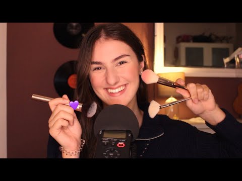 [ASMR] mic brushing+whispering 😴💙// (German/deutsch) // IsabellASMR