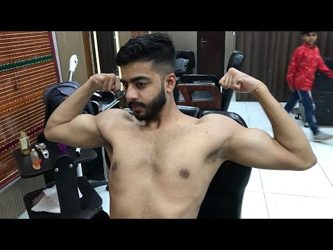 ASMR Full Chest Massage for muscular Body 💈Upperbody relaxation Massage