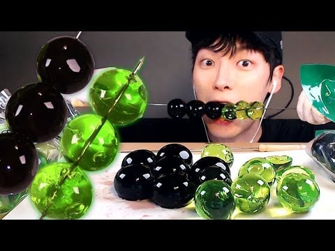 Mukbang🍇청포도 VS 쿄호 포도젤리 GREEN BLACK GRAPE *Kyoho JELLY EATING SOUNDS (SIO ASMR 시오)