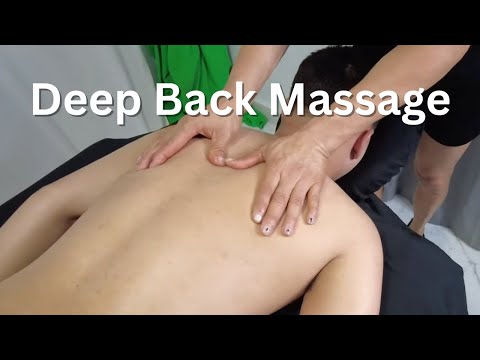 [ASMR] Face-Down Deep Tissue Back Massage | Relaxing Spa Technique | No Talking