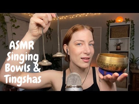 ASMR Sound Healing Vibrations | Singing bowls, tingshas | Tibetan instruments