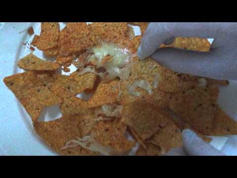 Eating Nacho's & 2 pair of hands Latex Glove Layering [[ASMR]]