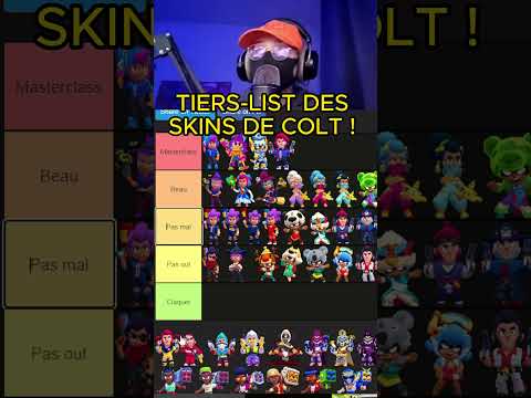 ASMR BRAWL STARS ! TIERS-LIST DES SKINS DE COLT ! 😴 #brawlstars #asmr #gaming #humor #jeux