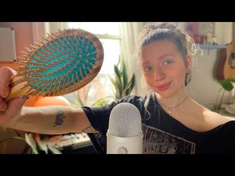 ASMR | semi-inaudible whisper ramble, mouth sounds, tapping, personal attention 