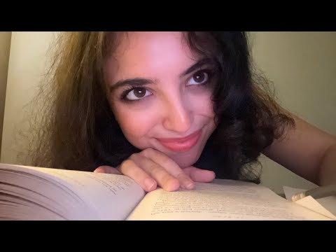 ASMR VERY COZY📖reading a book, turning the pages, book sounds, pencil writing sounds