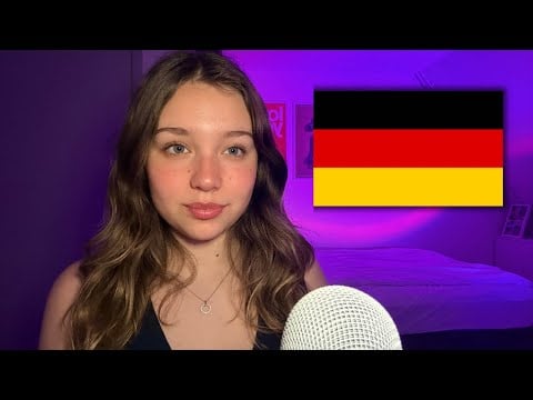 ASMR Deutsch/German Trigger Words! 🇩🇪❤️ (clicky and close whispers for relaxation) 