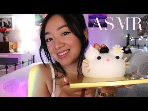 ASMR Eating birthday cake