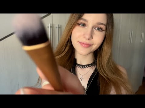 ASMR Brushing your Face to Sleep 😴 🖌️