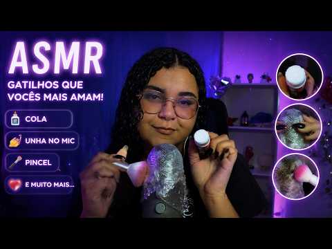 ASMR GATILHOS QUE VOCÊ MAIS GOSTA,M NAS LIVES!