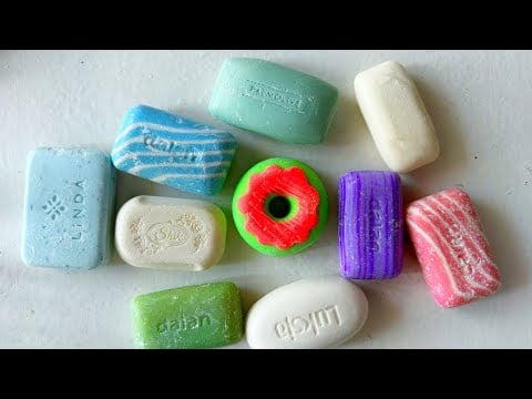 Dry Soap carving ASMR\ relaxing sounds\ No talking. Satisfying ASMR video\ Cutting soap