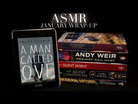 ASMR January Reading Wrap-Up 📚 Whispering, Book Sounds, Page Flipping & Tracing