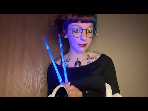 Asmr eye exam follow the light