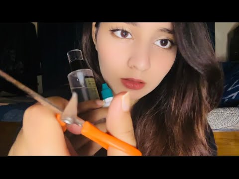 (Hindi Asmr) Indian Haircut ✂️and skincare🫧(with Eng sub)