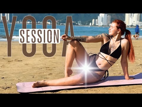 [4K] Gentle Yoga Beatch Season | Foxy Polly's Cat Pose & Inner Thigh Stretch Flow