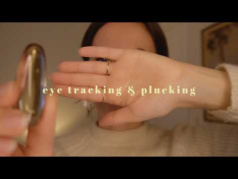 ASMR REIKI energy cleanse to reset your nervous system | tourmaline, eye tracking, plucking
