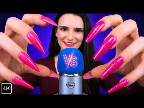 ASMR ULTIMATE Mic Scratching Nail Battle 🔥 VARIOUS Long Nails for INSTANT Sleep 😴 No Talking 4K 