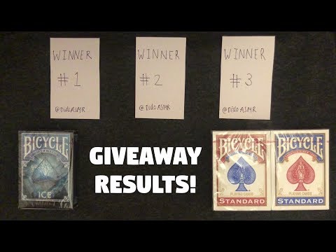 [ASMR] CARD MAGIC and 3K GIVEAWAY Results!