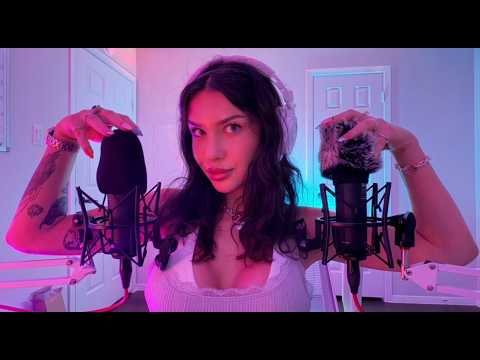 ASMR Ear to Ear Intense Tingles (soft spoken to whisper, binaural, anticipatory, trigger words)