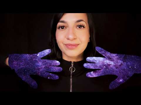 ASMR Galaxy Hands ✨ (Hypnotic Hand Movements, Glove Sounds & Echoed Whispers)