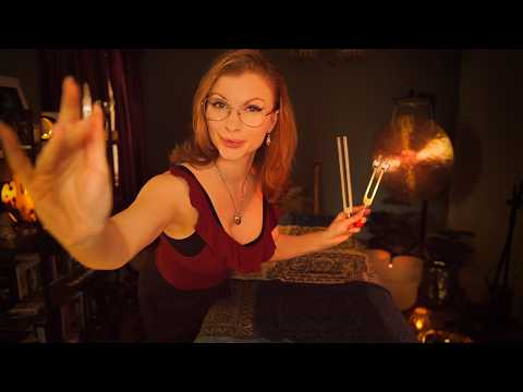 ASMR Tuning Fork Reiki Removing Negative Energy POV laying down