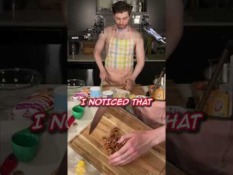 ASMR | Baking Banana Bread and chopping pecans