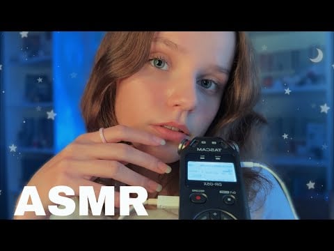ASMR Tascam Triggers 💙 Mouth Sounds, Tapping, Kisses