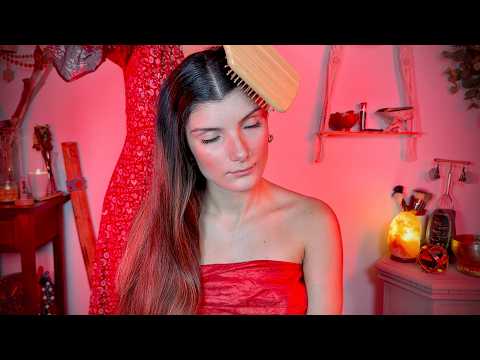 ASMR Persona Reale PULIZIA ENERGETICA | Brushing Capelli lunghi | MASSAGGIO RELAX COLLO e SPALLE