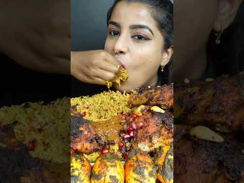 ASMR Eating Spicy Mutton Liver,Chicken Mandi Biryani,Rice,Egg Curry Big Bites ASMR Eating Mukbang