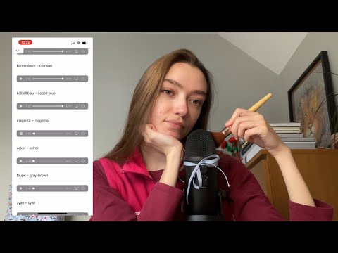 ASMR Farben und Formen auf Deutsch| Colours & Shapes in German| Mic Brushing + Clicky Whispers