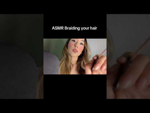 ASMR Hair Braiding #asmr #asmrhair #hairbraiding #asmrshorts