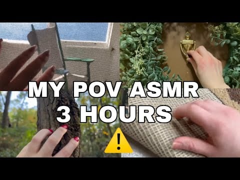 ASMR | My POV Walking Around | 3 HOURS | Fast Aggressive | Sleep Study Background | No Talking