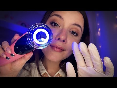 ASMR dermatologista cuidando da sua pele antes de dormir 💤