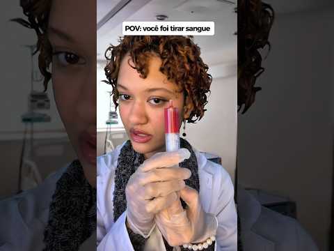 POV: você foi tirar sangue #asmr #relax #shots #pov #asmrsounds #relax #asmrvideo #roleplay