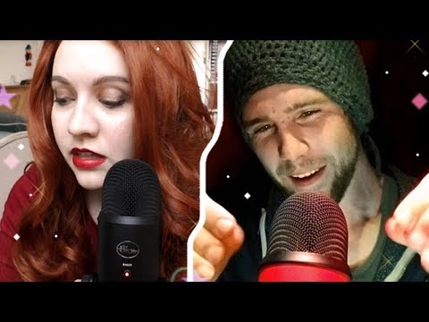 BINAURAL NO TALKING ASMR - Male Vs. Female Hand Sounds! Bubblegum Vs. Lotion! with Spin-C TV ASMR :)