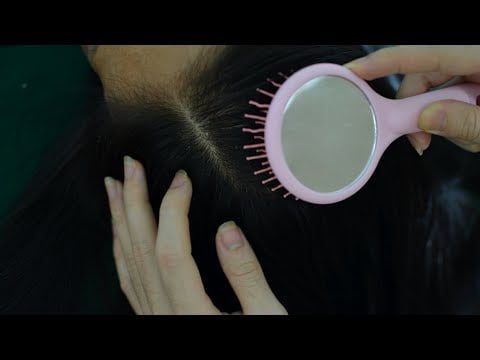 ASMR Hair Brushing & Hair Massage Relaxing For Deep Sleep ( Asmr No Talking )