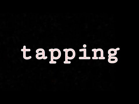 ASMR Tapping on items with acrylic nails | dark screen