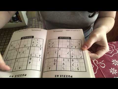 Play sudoku with me! ASMR whispered, soft spoken, page turning, relaxing