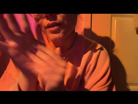 ASMR pb&j, s’mores, coconut rain - hand sounds & word repetition with gum chewing 