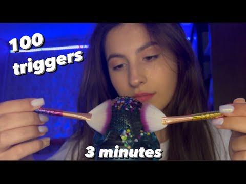 Asmr 100 triggers in 3 minutes