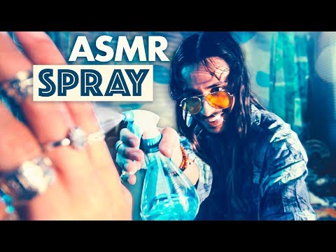 ASMR 💦Spraying your FACE for Summer 🏖️WATER SPRAY BOTTLE